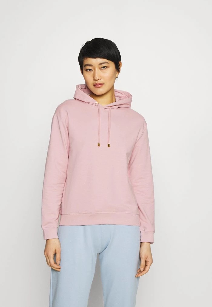 Pulls De Golf ANNA FIELD Anna Field Basic Loose Hoodie With Gold Trim Rose Femme | YPA-4580380